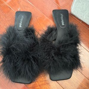 Jeffrey Campbell Faux Fur Sandals